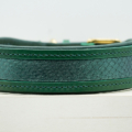 Lederhalsband "Demeter" in grün