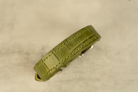 Krokohalsband Matcha