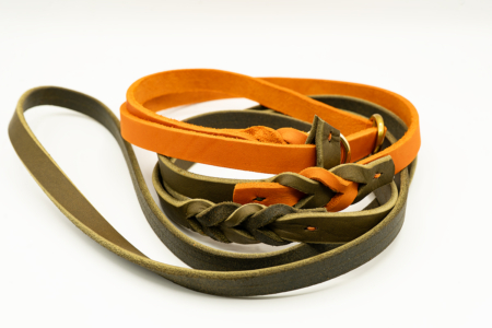 Retrieverleine Olive & Grün