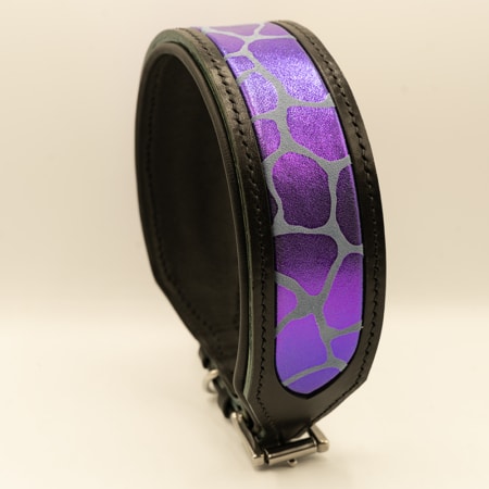 Halsband mit Nappa-Inlay "Safari"