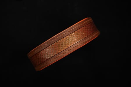 Hundehalsband mit Fischleder