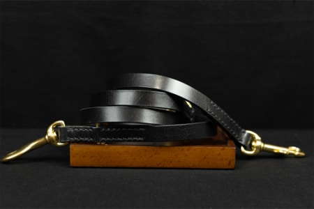 Hundeleine leder schwarz