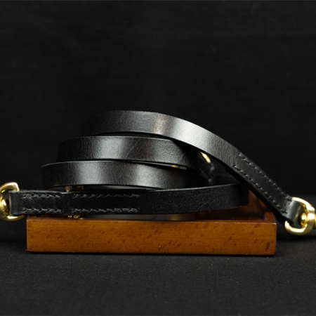 Hundeleine leder schwarz