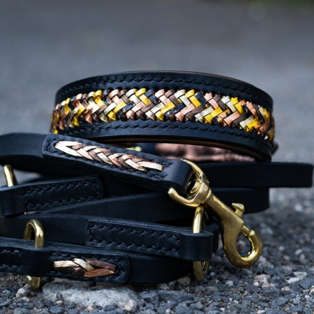 Halsband-Leinen Set Crown