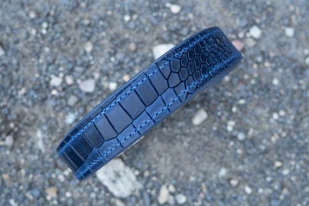 Halsband Nightfall mit Krokoprägung