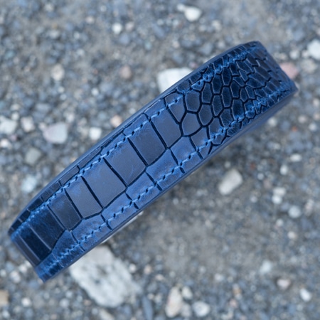 Halsband Nightfall mit Krokoprägung